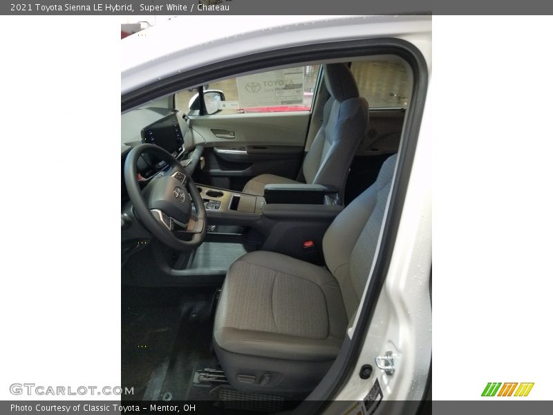 Super White / Chateau 2021 Toyota Sienna LE Hybrid