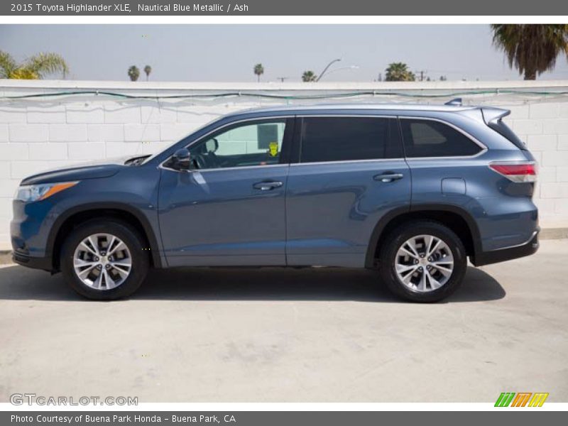 Nautical Blue Metallic / Ash 2015 Toyota Highlander XLE