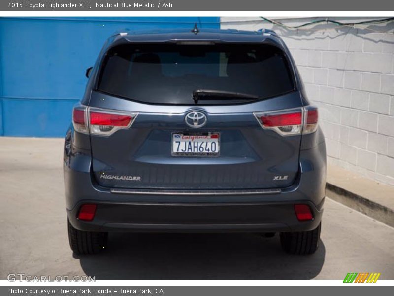 Nautical Blue Metallic / Ash 2015 Toyota Highlander XLE