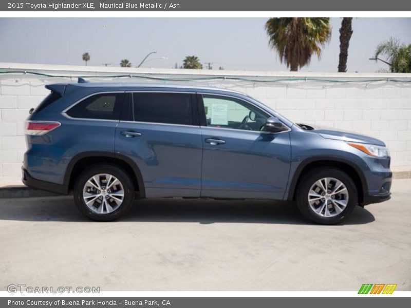 Nautical Blue Metallic / Ash 2015 Toyota Highlander XLE