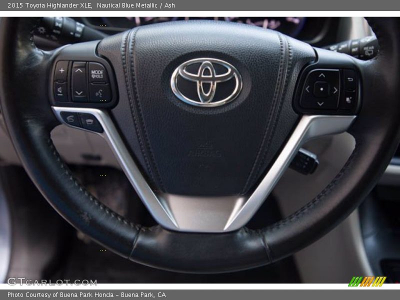 Nautical Blue Metallic / Ash 2015 Toyota Highlander XLE