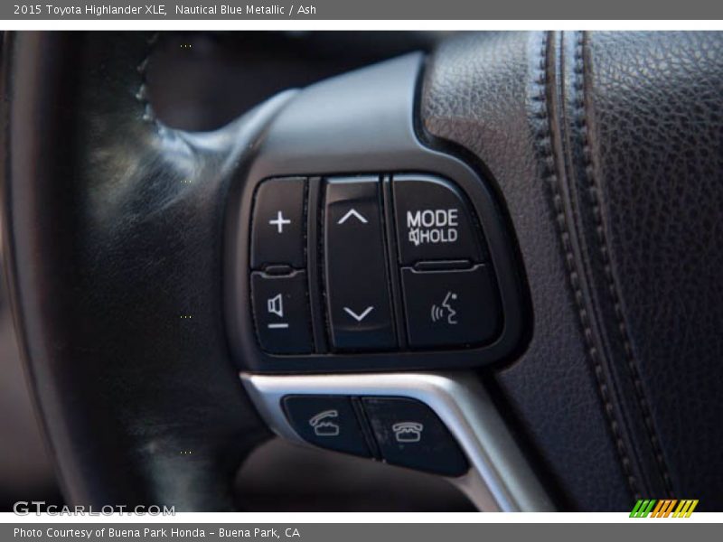 Nautical Blue Metallic / Ash 2015 Toyota Highlander XLE
