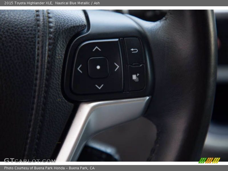 Nautical Blue Metallic / Ash 2015 Toyota Highlander XLE