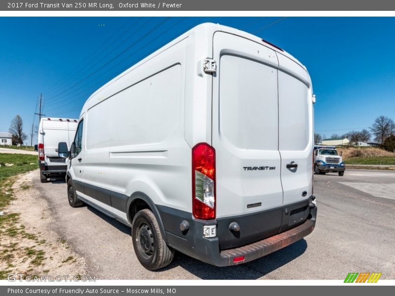 Oxford White / Pewter 2017 Ford Transit Van 250 MR Long