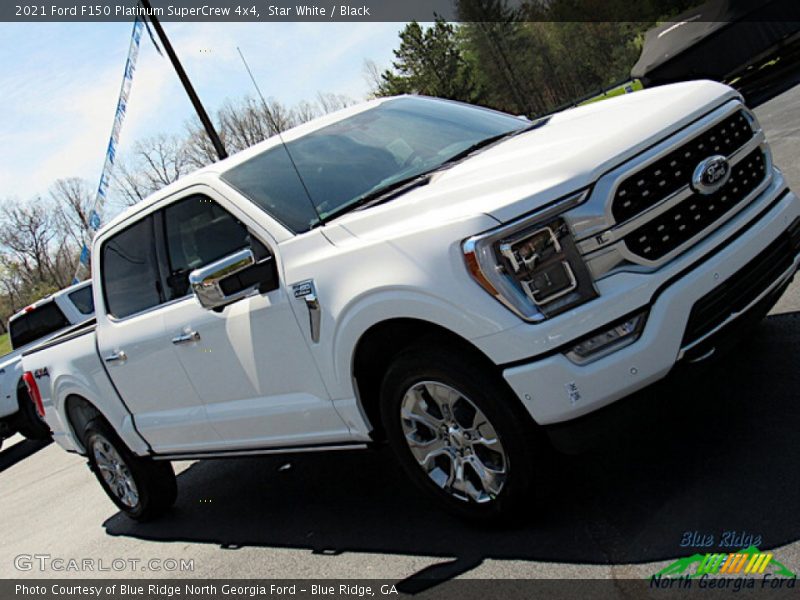 Star White / Black 2021 Ford F150 Platinum SuperCrew 4x4