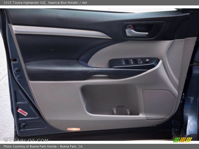 Nautical Blue Metallic / Ash 2015 Toyota Highlander XLE