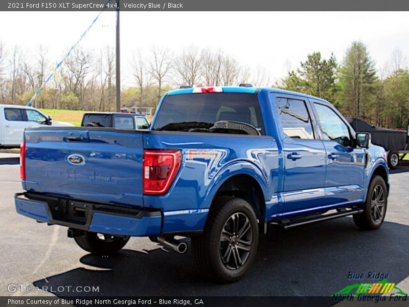 Velocity Blue / Black 2021 Ford F150 XLT SuperCrew 4x4