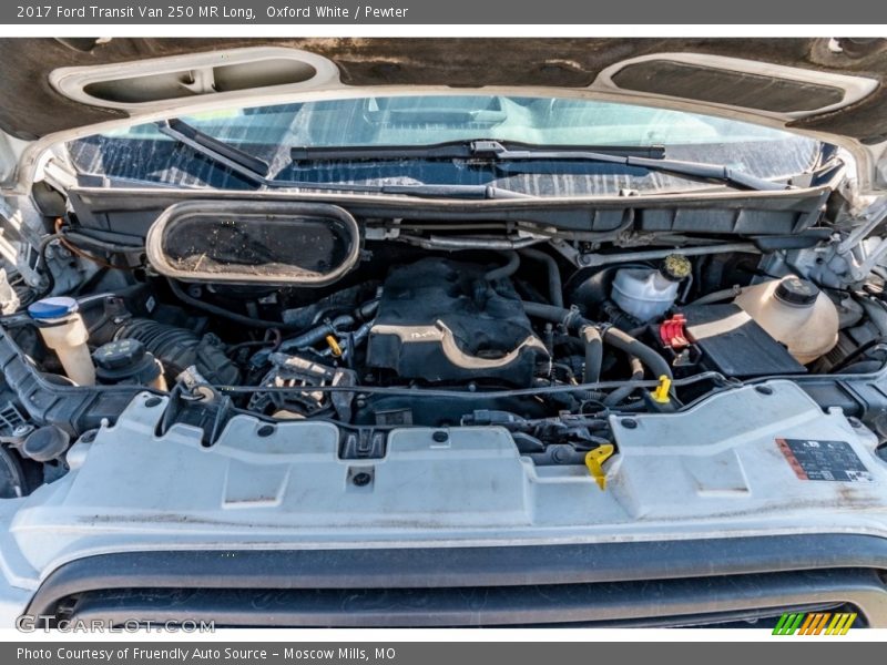 Oxford White / Pewter 2017 Ford Transit Van 250 MR Long
