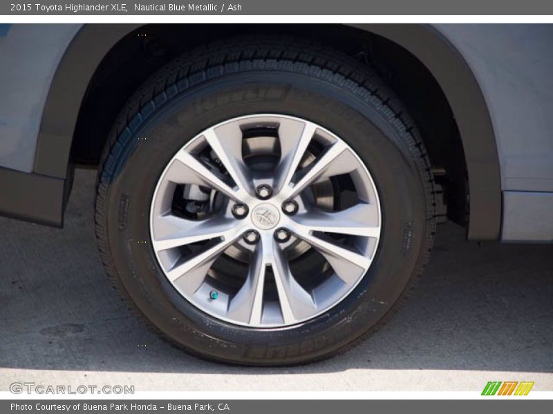 Nautical Blue Metallic / Ash 2015 Toyota Highlander XLE