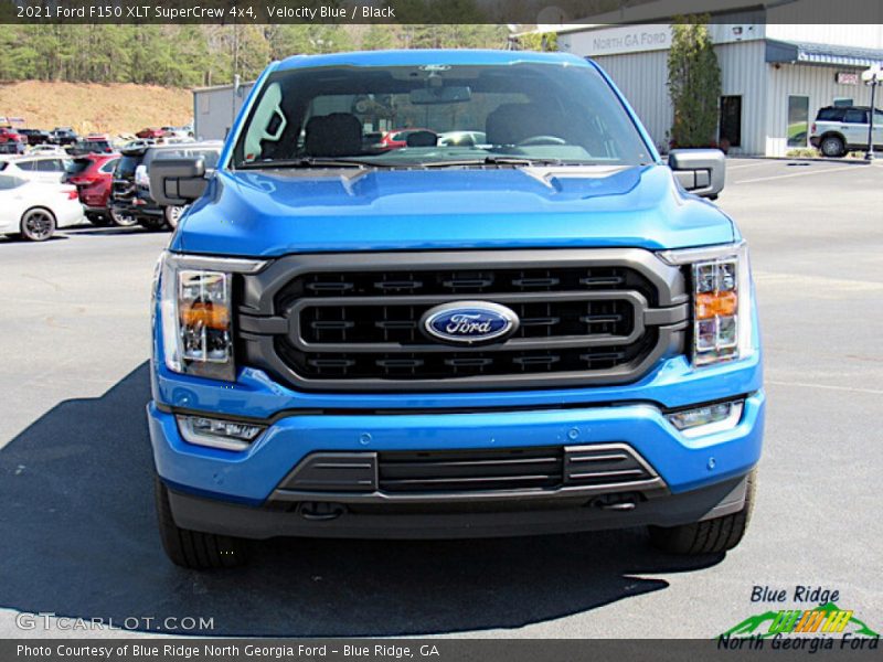 Velocity Blue / Black 2021 Ford F150 XLT SuperCrew 4x4