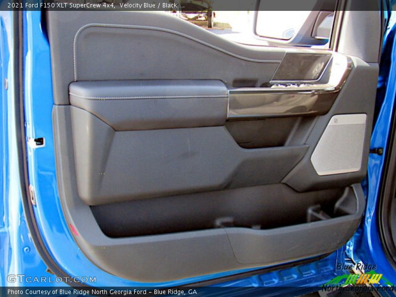 Velocity Blue / Black 2021 Ford F150 XLT SuperCrew 4x4