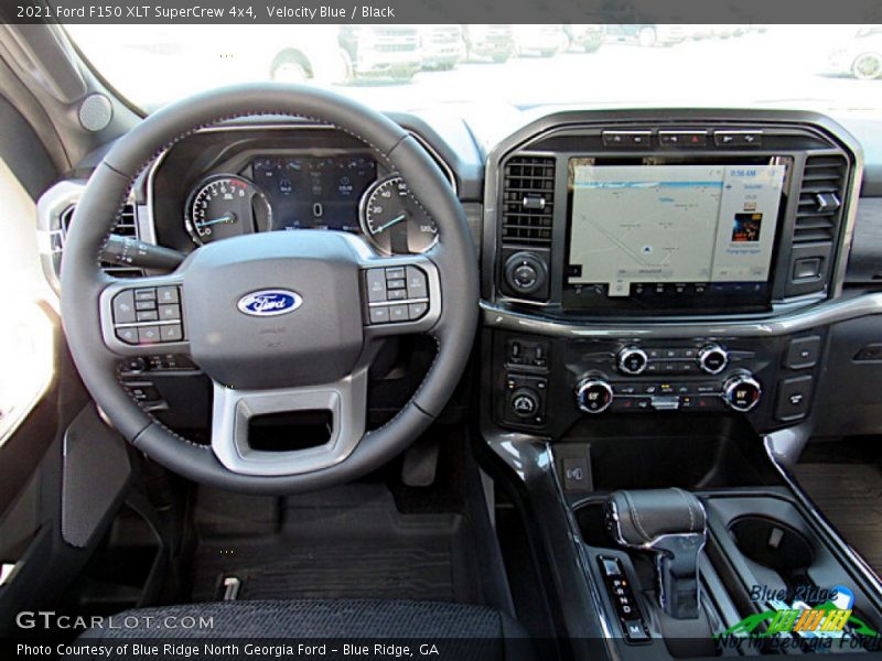 Velocity Blue / Black 2021 Ford F150 XLT SuperCrew 4x4