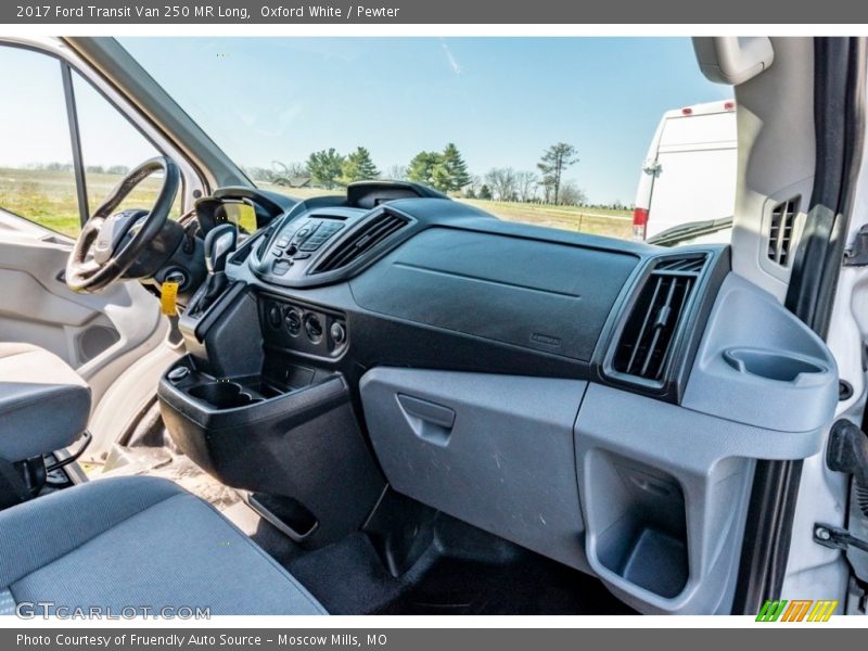 Oxford White / Pewter 2017 Ford Transit Van 250 MR Long