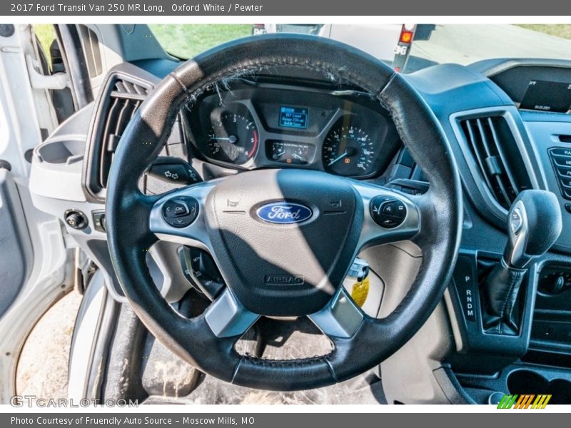 Oxford White / Pewter 2017 Ford Transit Van 250 MR Long