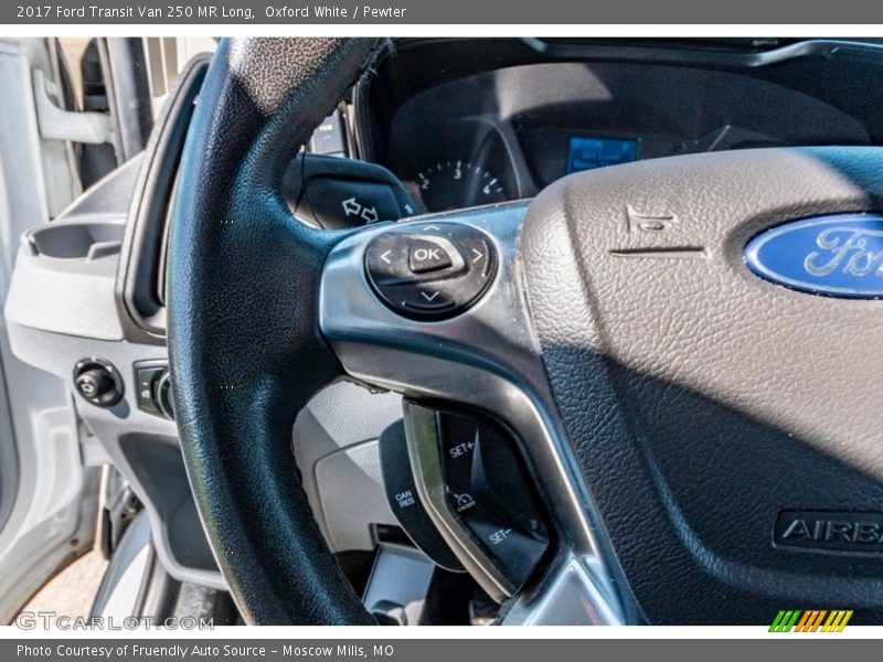 Oxford White / Pewter 2017 Ford Transit Van 250 MR Long
