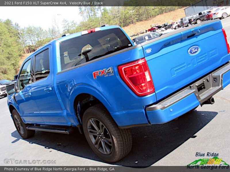 Velocity Blue / Black 2021 Ford F150 XLT SuperCrew 4x4
