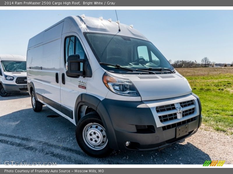 Bright White / Gray 2014 Ram ProMaster 2500 Cargo High Roof