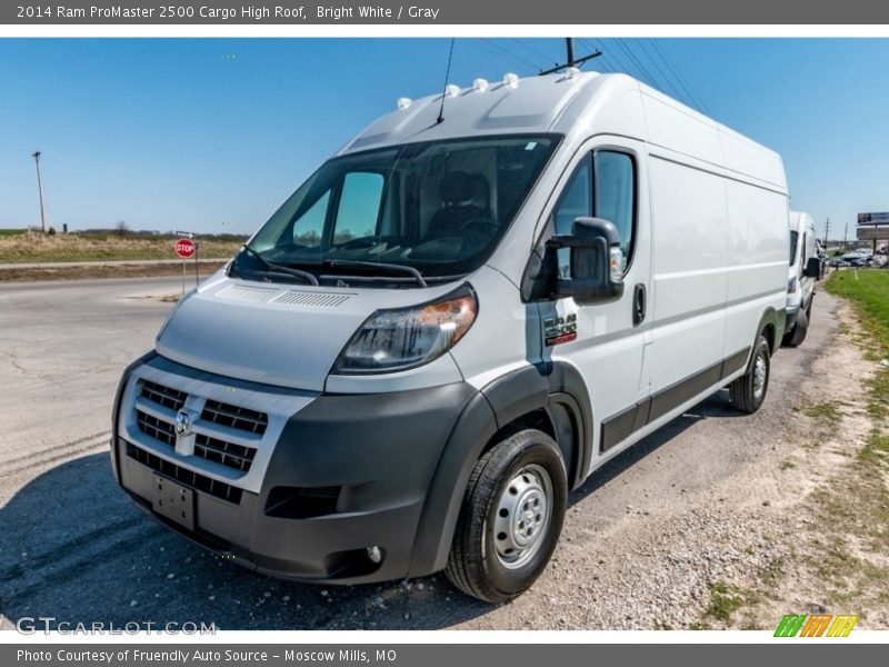 Bright White / Gray 2014 Ram ProMaster 2500 Cargo High Roof