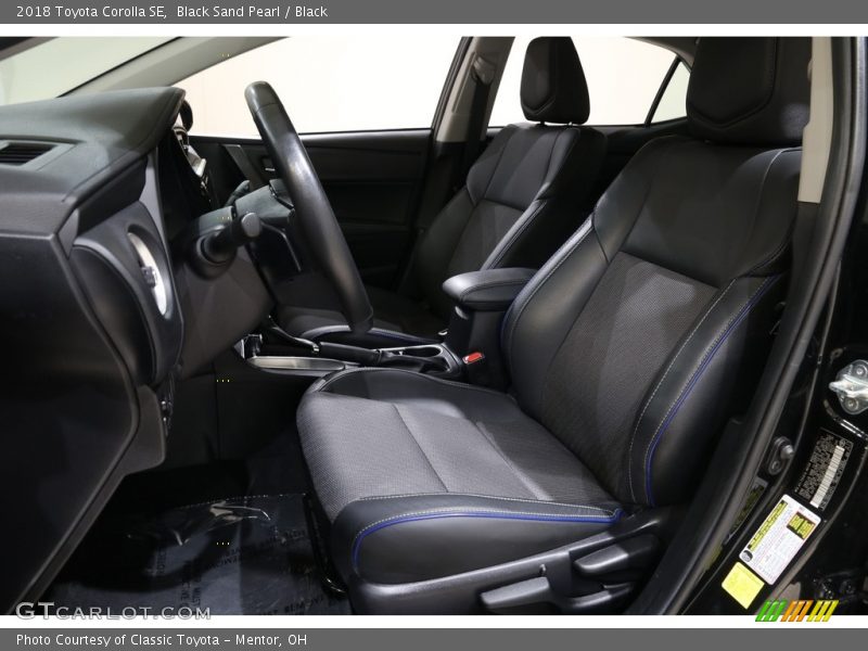 Black Sand Pearl / Black 2018 Toyota Corolla SE