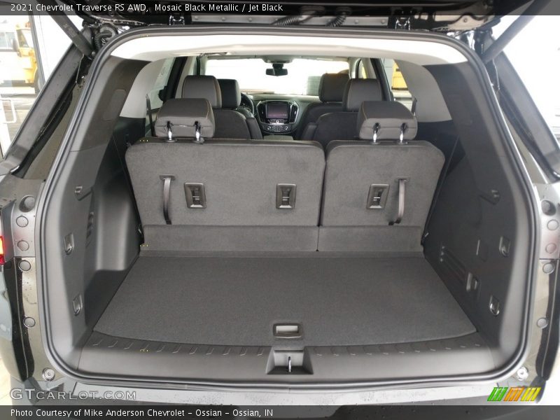 Mosaic Black Metallic / Jet Black 2021 Chevrolet Traverse RS AWD