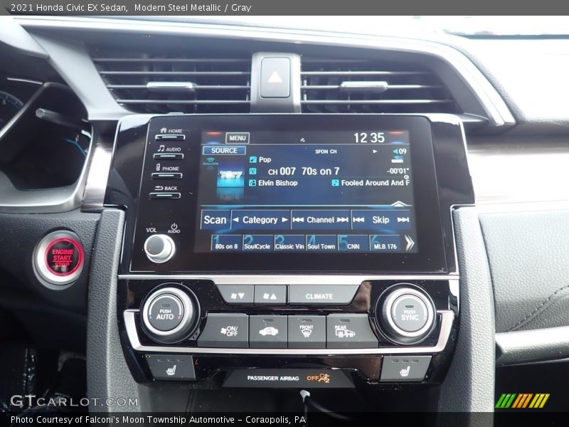 Modern Steel Metallic / Gray 2021 Honda Civic EX Sedan