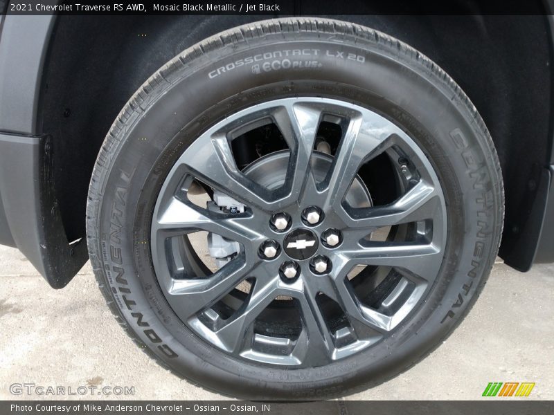Mosaic Black Metallic / Jet Black 2021 Chevrolet Traverse RS AWD