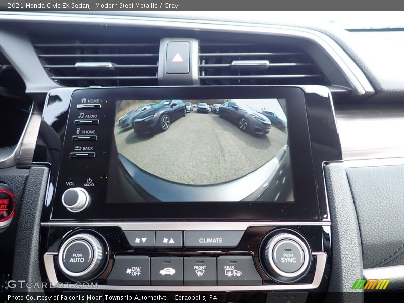 Modern Steel Metallic / Gray 2021 Honda Civic EX Sedan