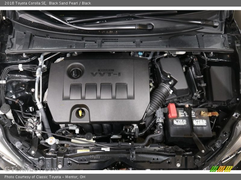 Black Sand Pearl / Black 2018 Toyota Corolla SE