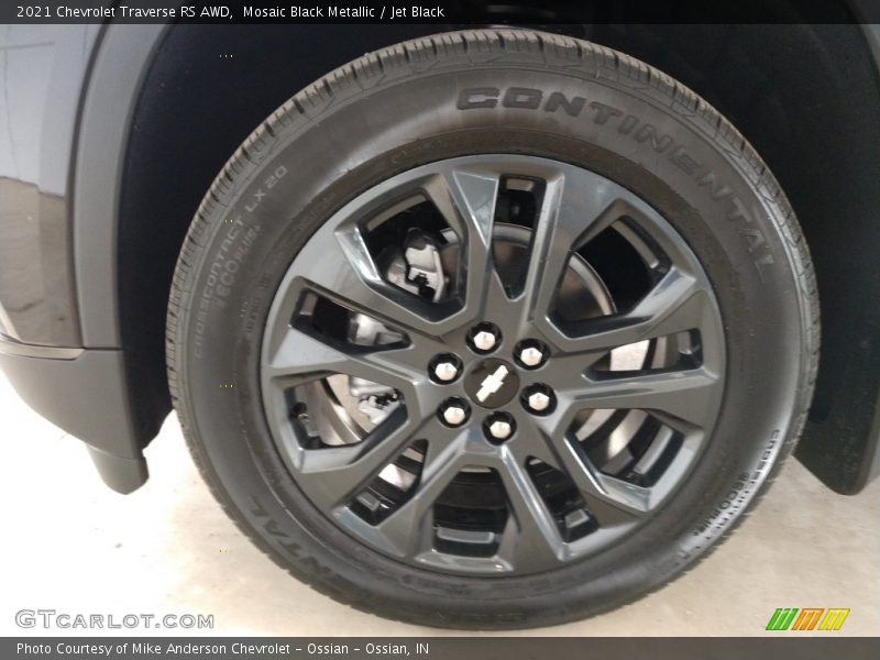 Mosaic Black Metallic / Jet Black 2021 Chevrolet Traverse RS AWD