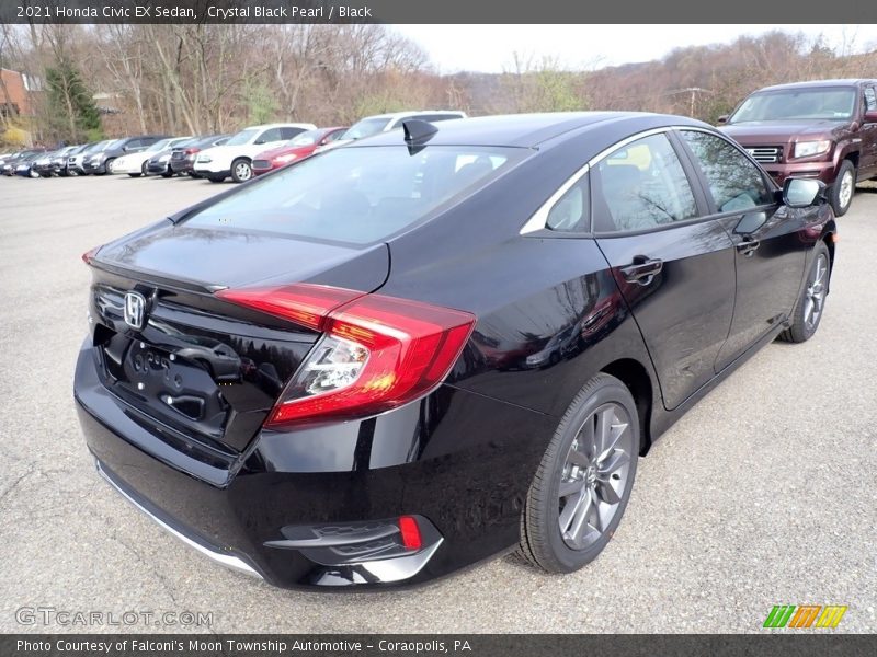 Crystal Black Pearl / Black 2021 Honda Civic EX Sedan