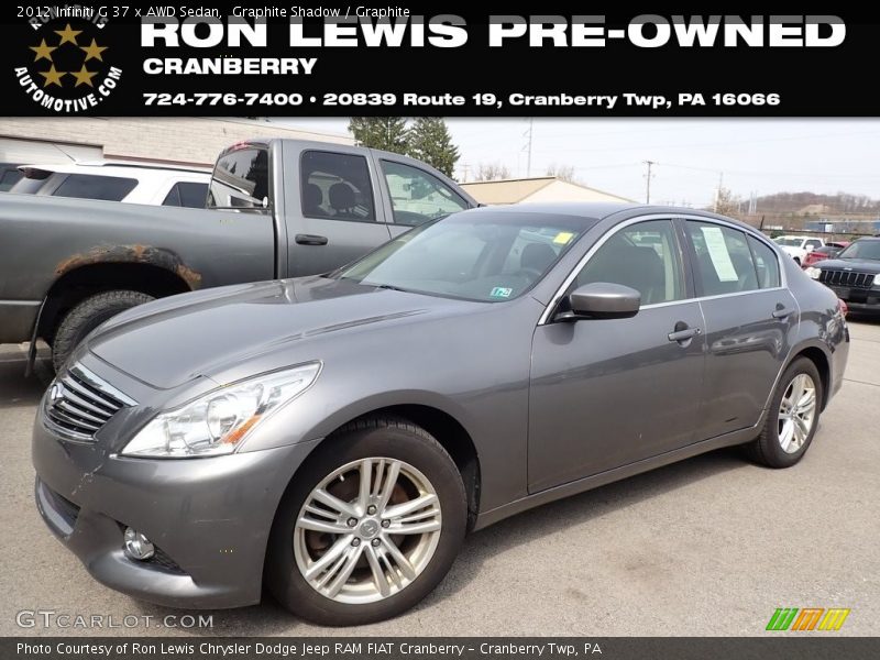 Graphite Shadow / Graphite 2012 Infiniti G 37 x AWD Sedan