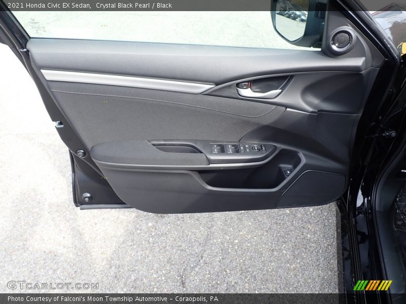 Crystal Black Pearl / Black 2021 Honda Civic EX Sedan