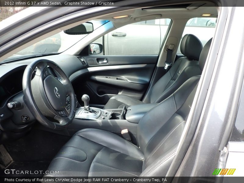 Graphite Shadow / Graphite 2012 Infiniti G 37 x AWD Sedan