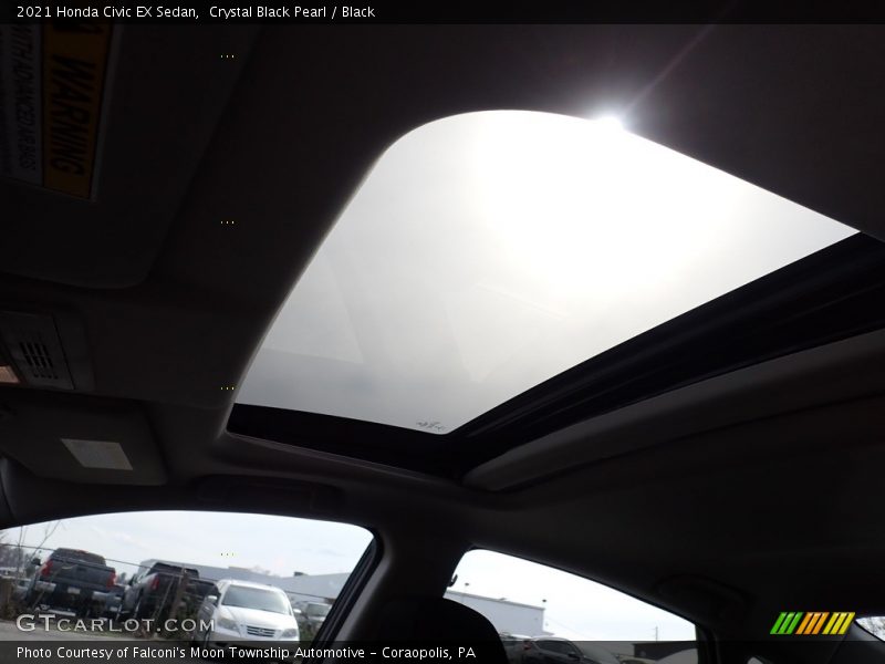 Crystal Black Pearl / Black 2021 Honda Civic EX Sedan