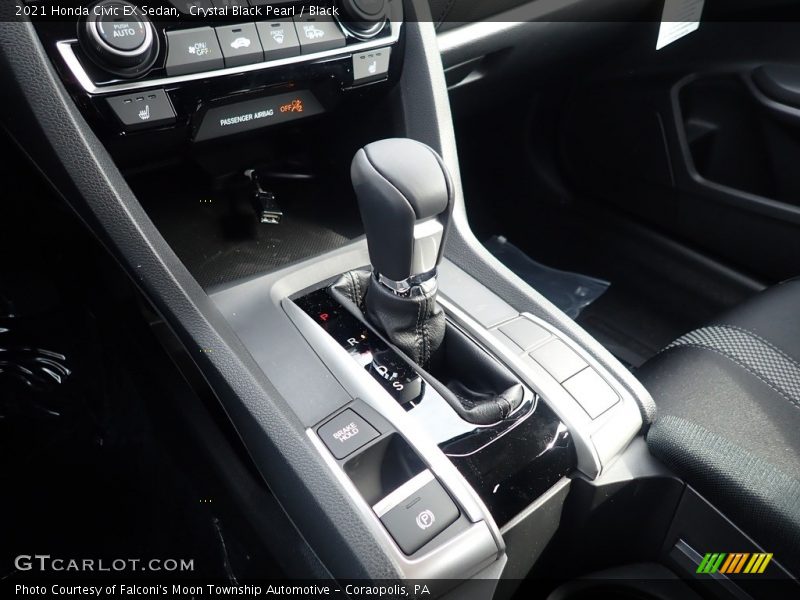 Crystal Black Pearl / Black 2021 Honda Civic EX Sedan