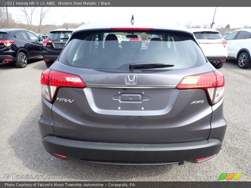 Modern Steel Metallic / Black 2021 Honda HR-V LX AWD