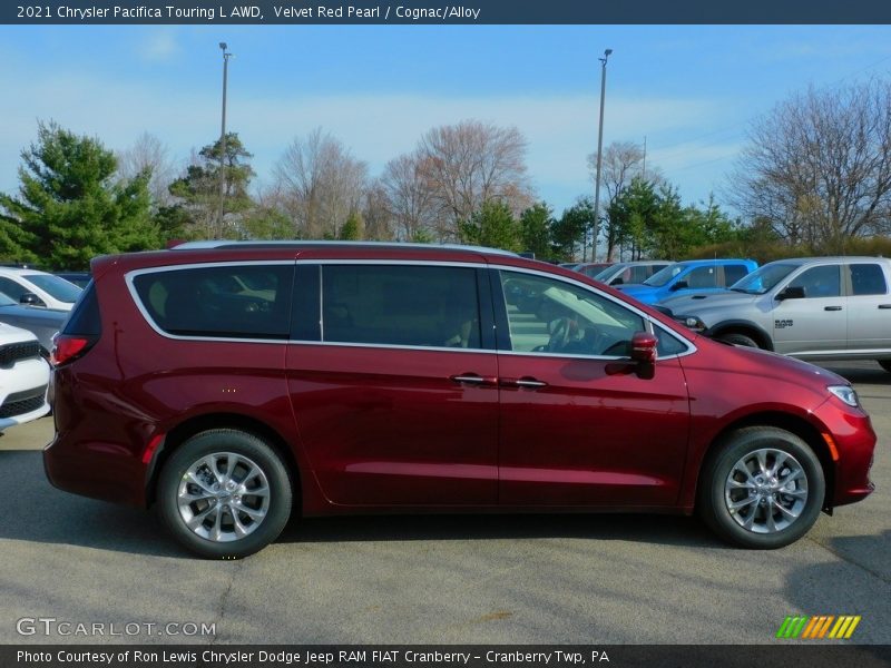 Velvet Red Pearl / Cognac/Alloy 2021 Chrysler Pacifica Touring L AWD