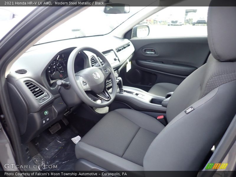 Modern Steel Metallic / Black 2021 Honda HR-V LX AWD