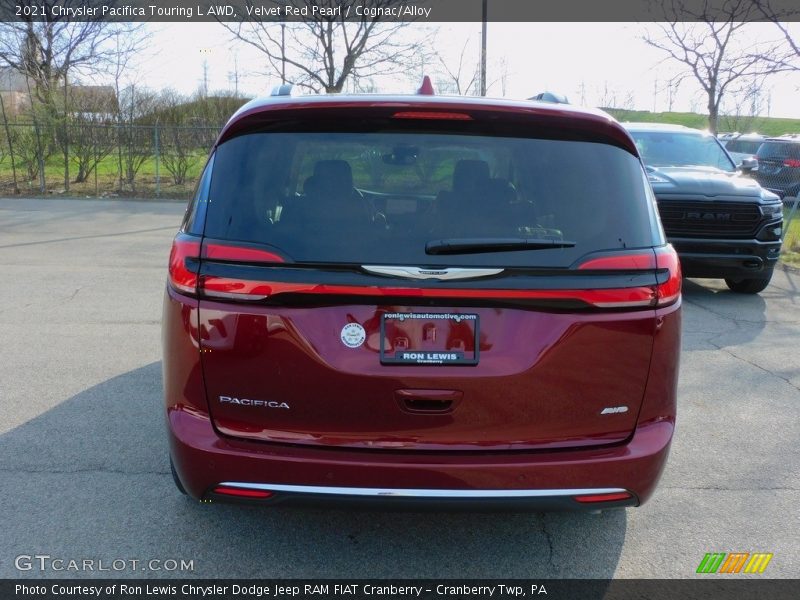 Velvet Red Pearl / Cognac/Alloy 2021 Chrysler Pacifica Touring L AWD