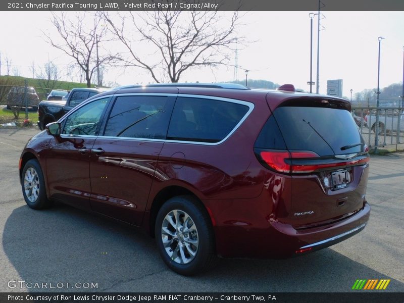 Velvet Red Pearl / Cognac/Alloy 2021 Chrysler Pacifica Touring L AWD