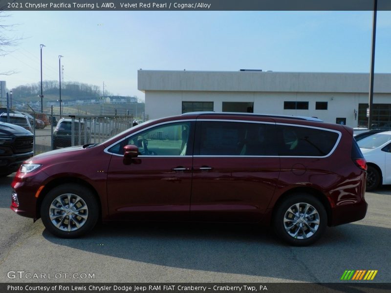 Velvet Red Pearl / Cognac/Alloy 2021 Chrysler Pacifica Touring L AWD