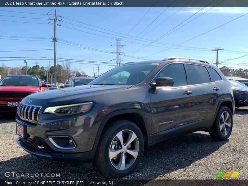 Granite Crystal Metallic / Black 2021 Jeep Cherokee Limited 4x4