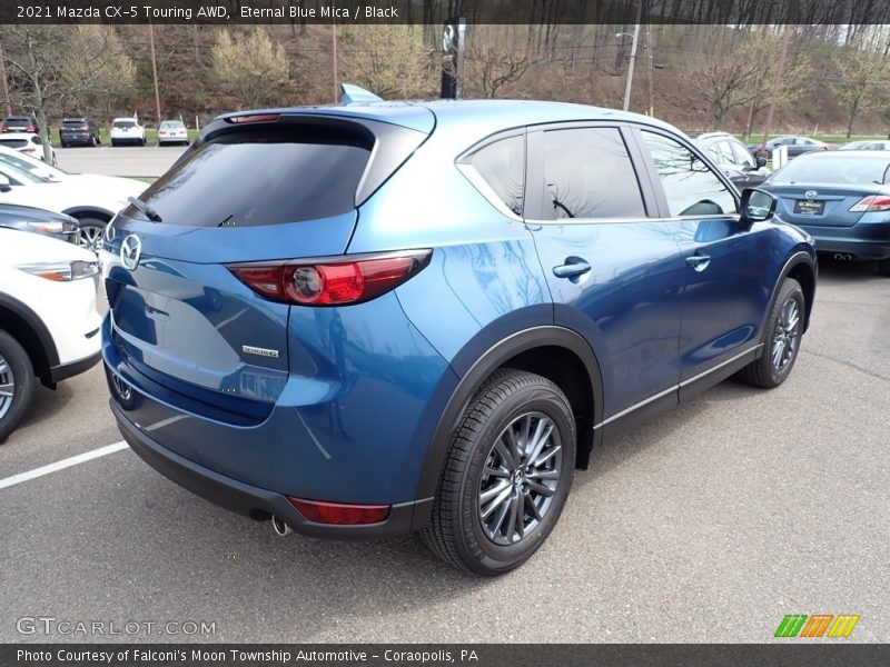 Eternal Blue Mica / Black 2021 Mazda CX-5 Touring AWD