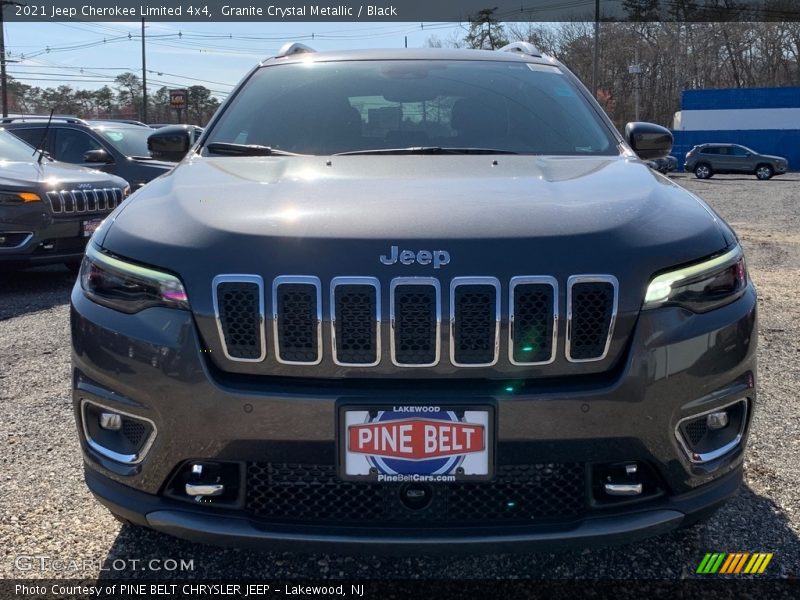 Granite Crystal Metallic / Black 2021 Jeep Cherokee Limited 4x4