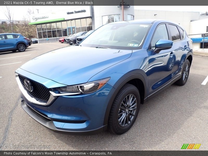 Eternal Blue Mica / Black 2021 Mazda CX-5 Touring AWD