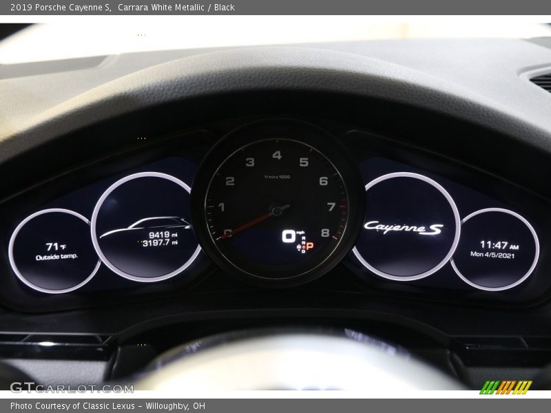 Carrara White Metallic / Black 2019 Porsche Cayenne S