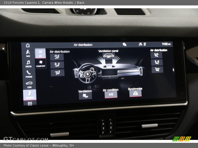 Carrara White Metallic / Black 2019 Porsche Cayenne S