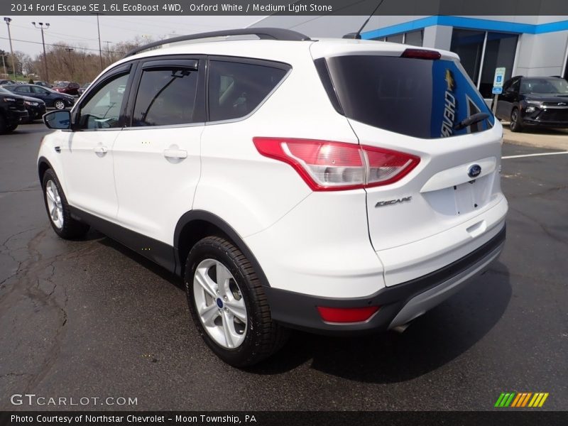 Oxford White / Medium Light Stone 2014 Ford Escape SE 1.6L EcoBoost 4WD