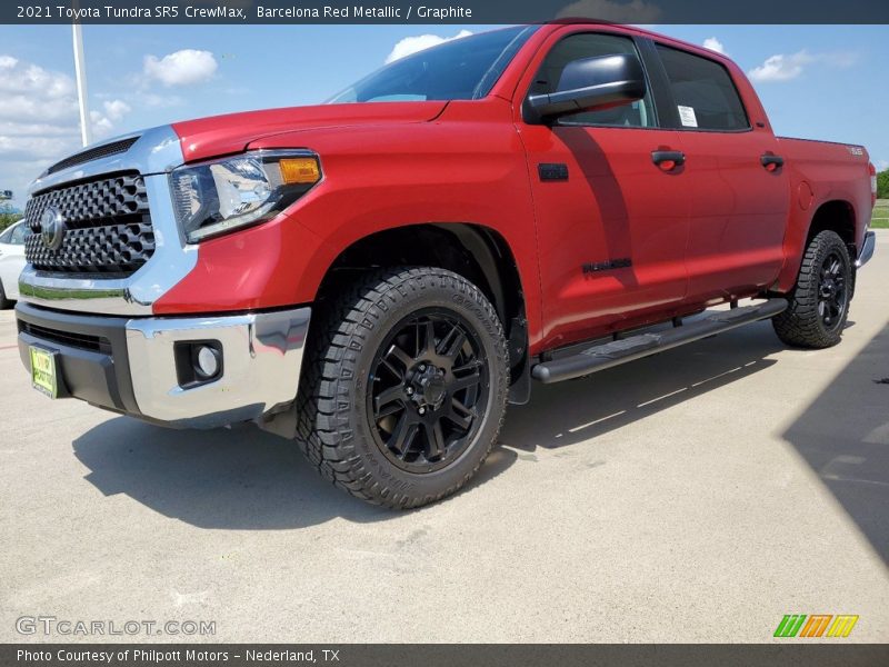 Barcelona Red Metallic / Graphite 2021 Toyota Tundra SR5 CrewMax
