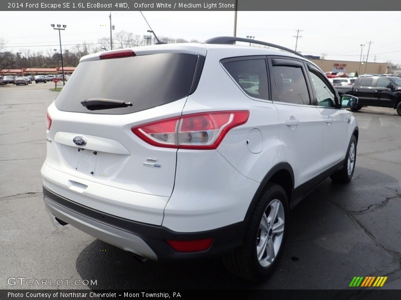 Oxford White / Medium Light Stone 2014 Ford Escape SE 1.6L EcoBoost 4WD
